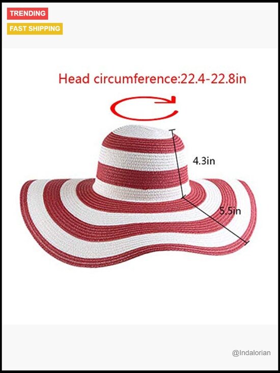 Straw Wide Brim Sun Hat Foldable Travel Beach Hat